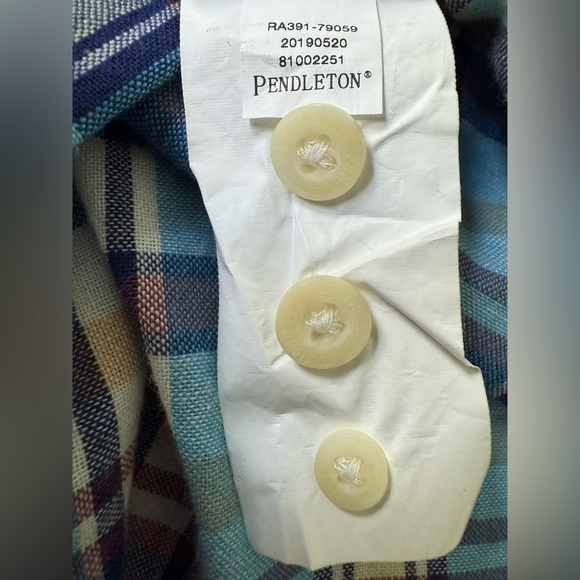 Pendleton XXL Plaid Short Sleeve Button Down Shirt 100% Cotton - Picture 7 of 9